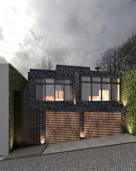 Fachada principal - Casa de Piedra