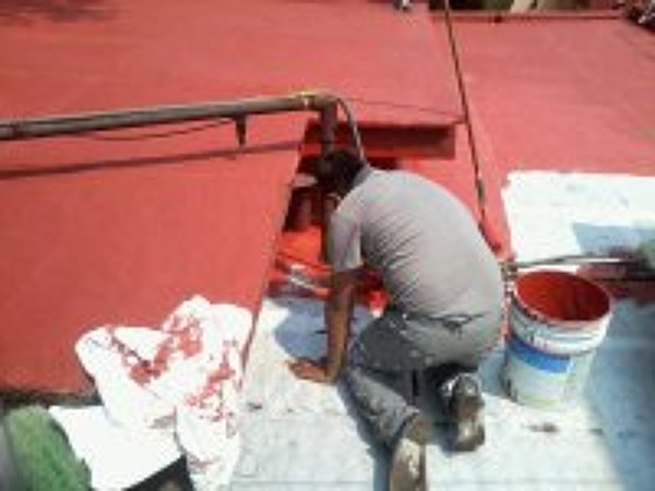 IMPERMEABILIZACION EN ACRILICO COLOR TERRACOTA