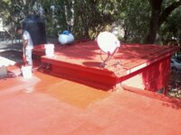 IMPERMEABILIZACION EN ACRILICO COLOR TERRACOTA