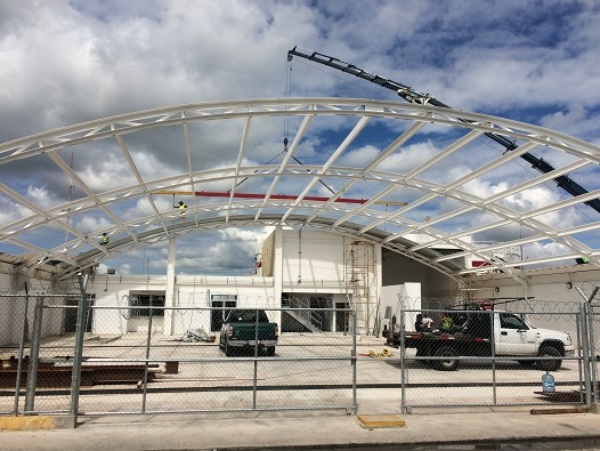 Montaje de estructura para cubierta