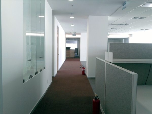 Muros y plafón de tablaroca.