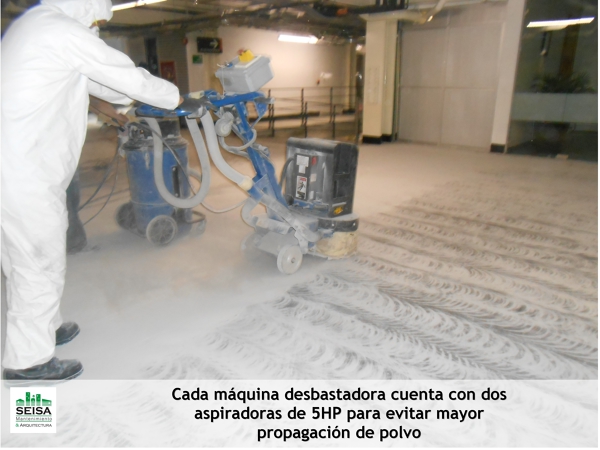 Desbastado de material dañado