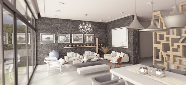 Foto: Perspectiva Interior - Sala Comedor de Diez y Nueve Grados