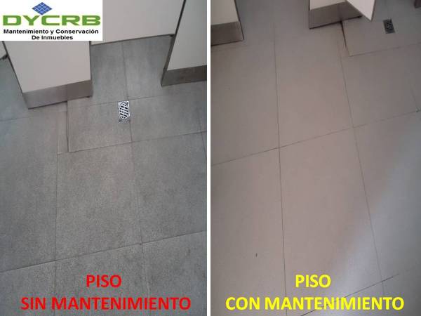Piso sin mantenimiento.