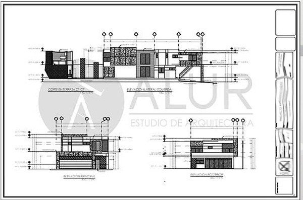 plano de fachadas