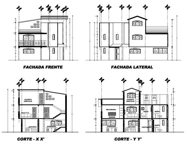 Foto: Plano de Fachadas y Cortes de Innovarquitec #243646 - Habitissimo