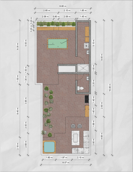Planta arquitectónica Terraza
