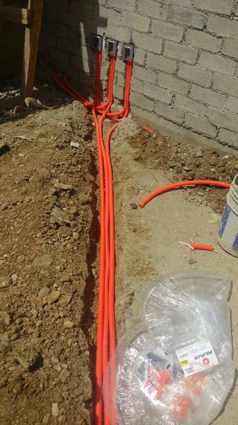 preparación para instalación electrica