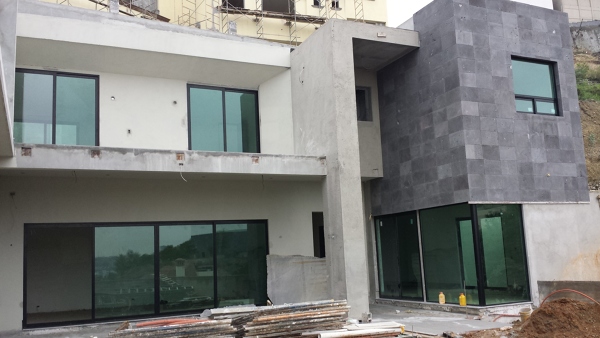 proceso de acabados en fachada