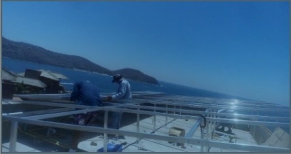 Foto Proceso de Fijación de Sistema de Voltaje de Bjx Energía S.A de C