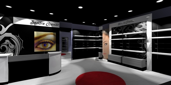Render remodelacion interior optica