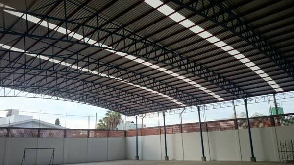 TEJADO EN CANCHA DEPORTIVA