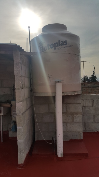 Foto: Tinaco de Iidcee, Innovación en Ingeniería, Diseño, Construcción