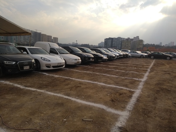 Trazo de cajones de estacionamiento