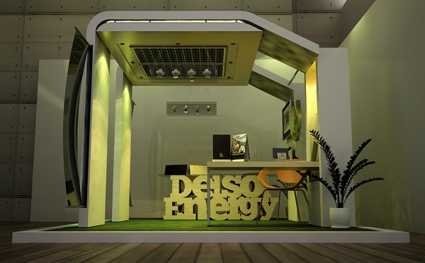 Vista frontal Del Sol Energy