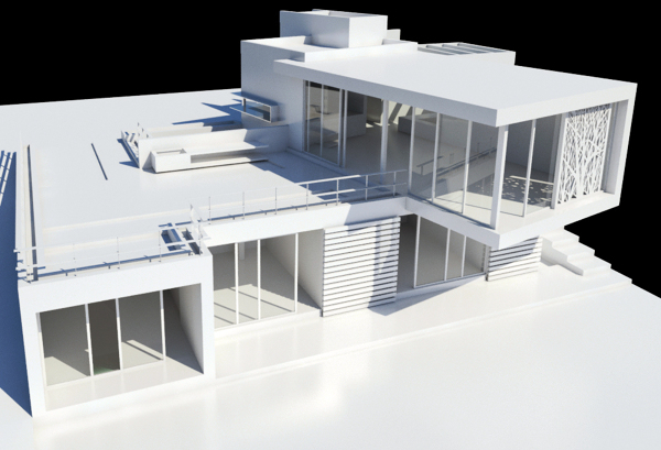 Vista trasera (maqueta)