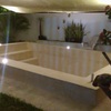 Alberca con iluminación