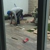 Colocación de piso cerámico tipo madera