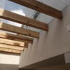 Colocación de vigas para cubierta.