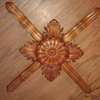 Cruceta para pedestal cubierta de cristal