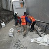Demolición de muro existente y excavación para cimentación