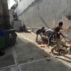 Demolición de muro existente y excavación para cimentación