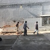 Demolición de muro existente y excavación para cimentación