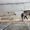 Demolición de muro existente y excavación para cimentación