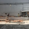 Demolición de muro existente y excavación para cimentación