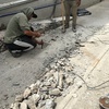 Demolición de muro existente y excavación para cimentación