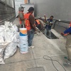 Demolición de muro existente y excavación para cimentación