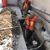 Demolición de muro existente y excavación para cimentación