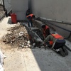 Demolición de muro existente y excavación para cimentación