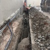 Demolición de muro existente y excavación para cimentación