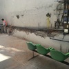 Demolición de muro existente y excavación para cimentación