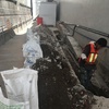 Demolición de muro existente y excavación para cimentación