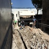 Demolición de muro existente y excavación para cimentación