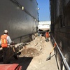 Demolición de muro existente y excavación para cimentación