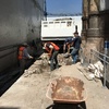 Demolición de muro existente y excavación para cimentación