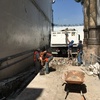 Demolición de muro existente y excavación para cimentación