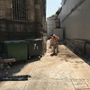 Demolición de muro existente y excavación para cimentación