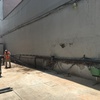 Demolición de muro existente y excavación para cimentación