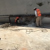 Demolición de muro existente y excavación para cimentación