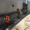 Demolición de muro existente y excavación para cimentación
