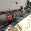Demolición de muro existente y excavación para cimentación
