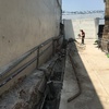 Demolición de muro existente y excavación para cimentación