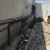 Demolición de muro existente y excavación para cimentación