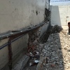 Demolición de muro existente y excavación para cimentación