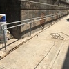 Demolición de muro existente y excavación para cimentación