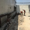 Demolición de muro existente y excavación para cimentación